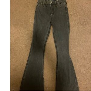 Hollister Dark Gray Flare Jeans